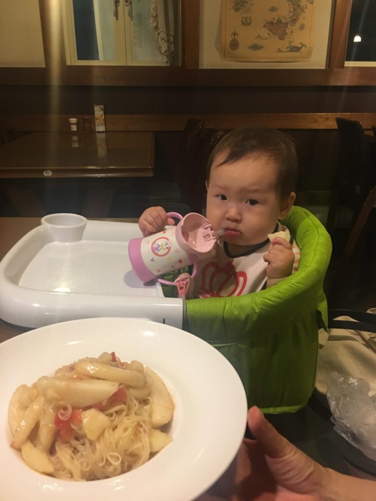 桃のパスタ会
