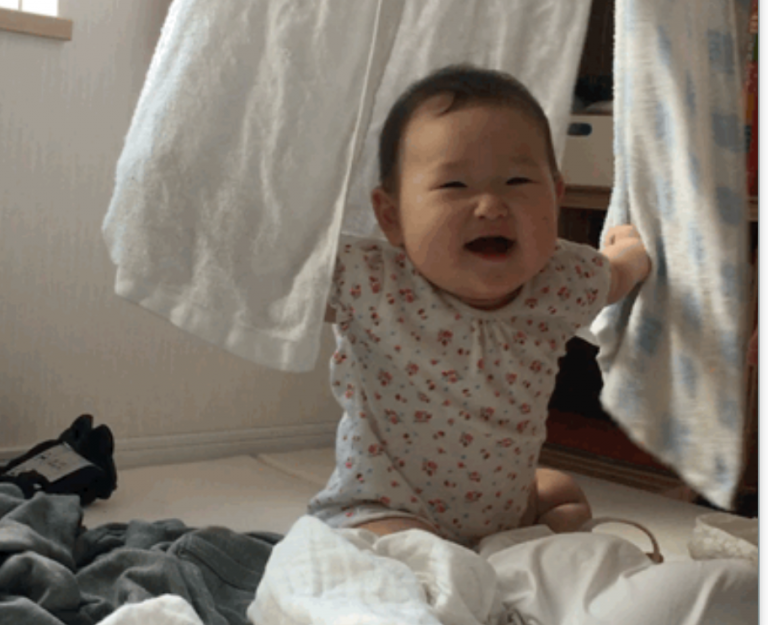 洗濯物からじゃじゃじゃじゃーん