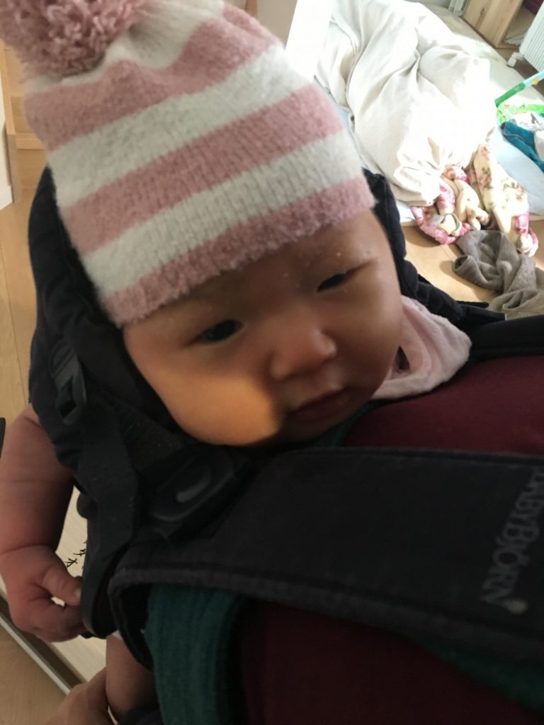 はじめての、抱っこ紐